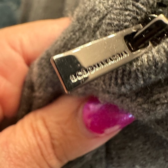 Wool Gray Zip-Up Sweater Dress - Picture 7 of 7